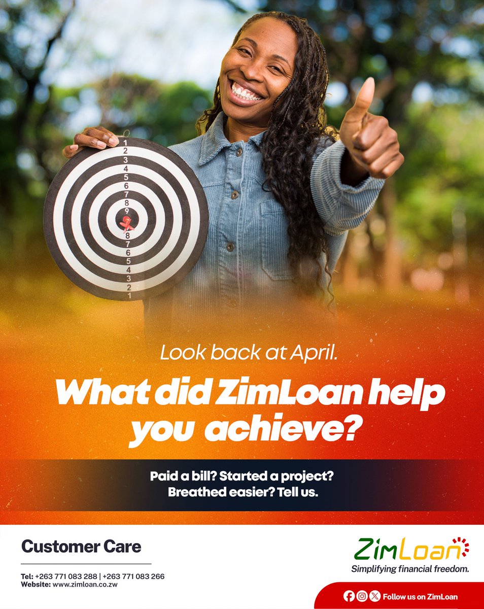 Your wins inspire others. Share yours in the comments – and let’s set you up for May.
Keep winning with ZimLoan
 zimloan.com/?umt=FB_Boost1

#ZimLoan #MonthlyMilestones #ClientWins #GoalCrusher #FeedbackTime