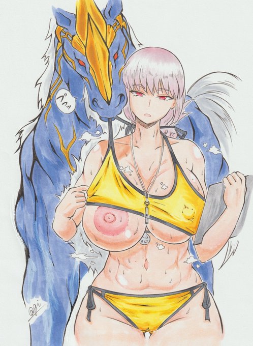 #なんの脈絡もなく水着イラストを再掲して最近フォローしてくれたフォロワーを怖がらせましょう