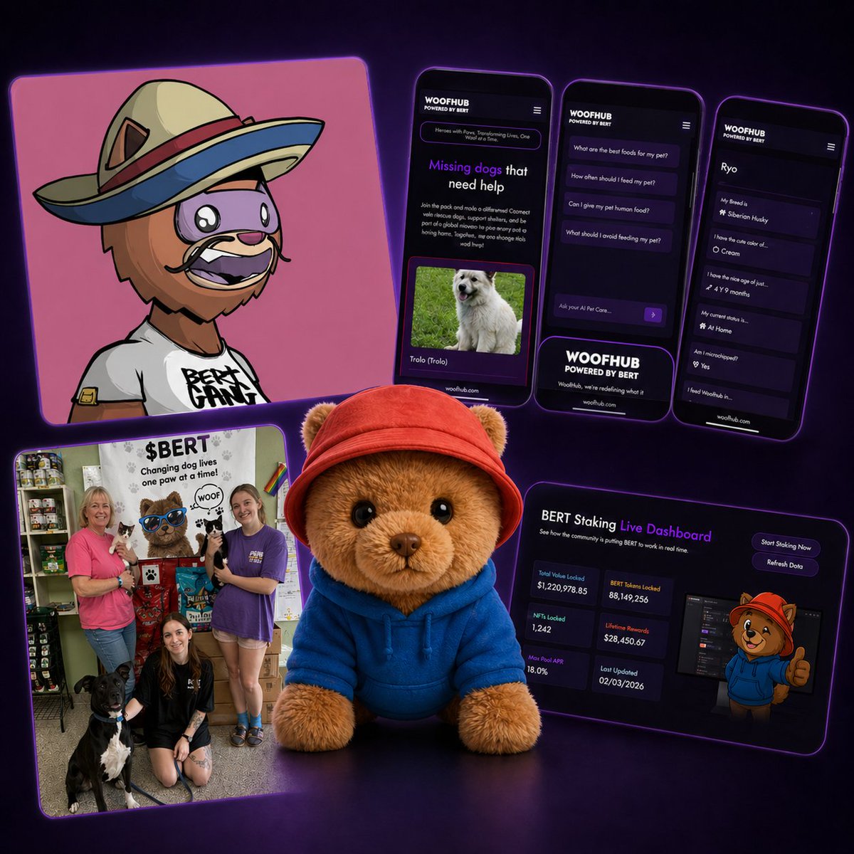 Everything $BERT has that cannot simply be replicated.

1/ The track record.
Almost 2 years of consistent delivery cannot be manufactured. 

A project that launches tomorrow cannot claim the staking pools have been full for two years.

Time is the one thing that cannot be bought.