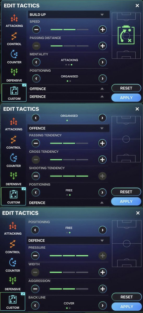 FcMobileAdda's tweet photo. 📢 GUYS MANAGER MODE TACTICS IS HERE 💥

(Just a few small changes from the last one) 

Works well with 4-3-3 A &amp; 4-2-1-3

Can also be tried IN 4-2-3-1 W &amp; 4-1-2-1-2 W

RTs appreciated 🤝 #FCMobile

@tutiofifa https://t.co/uEWyDmfVgb