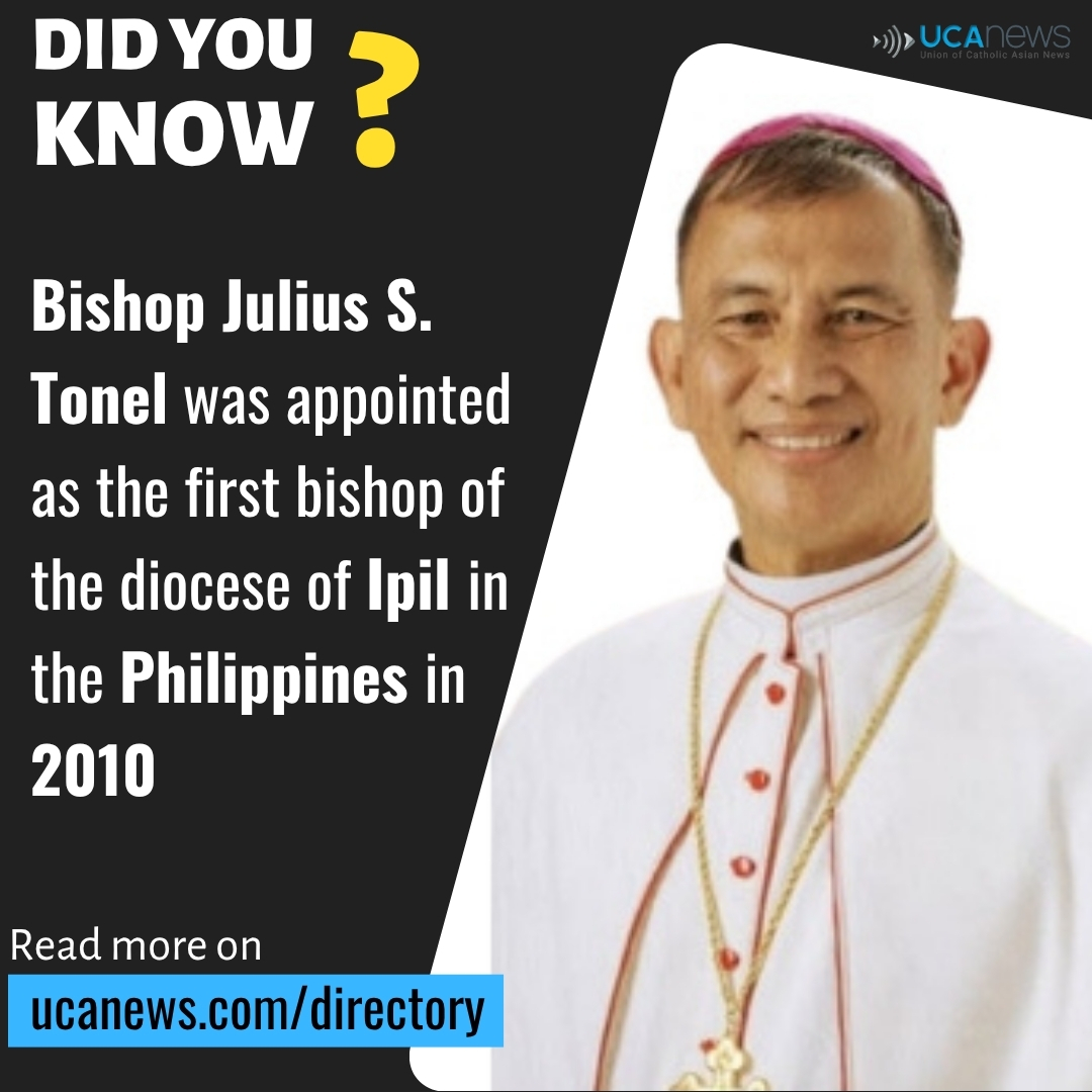 UCANews's tweet image. #DidYouKnow?
Bishop Julius S. Tonel was appointed as the first bishop of the diocese of Ipil in the Philippines in 2010
Read More: tinyurl.com/38wxchut
#DIOCESEofIPIL #catholicchurch #Philippines #churchhistory #EpiscopalOrdination #FaithLeadership #CatholicBishops