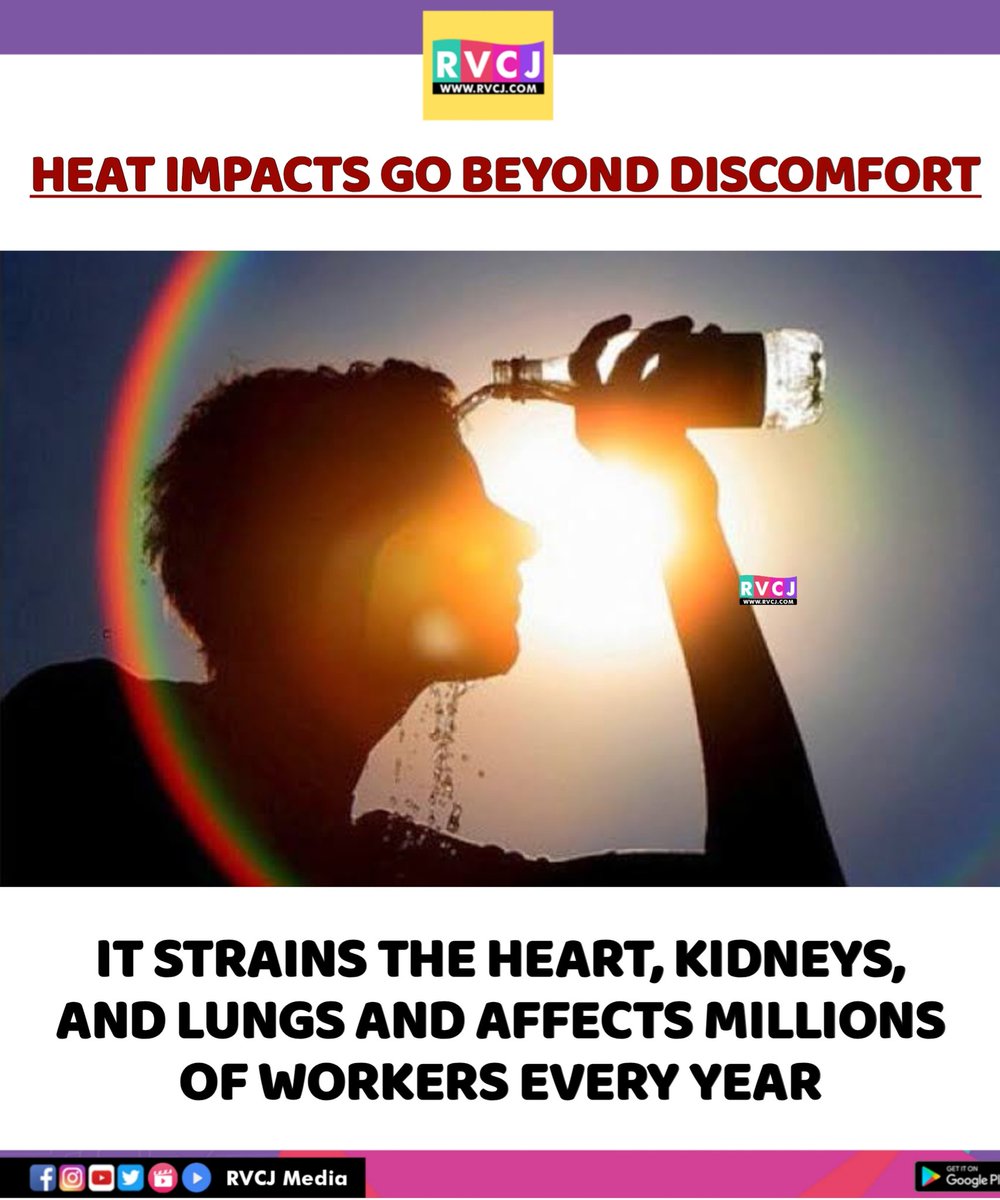 RVCJ_FB's tweet image. Heat isn’t just uncomfortable, it can turn dangerous faster than you think. 

Stay aware, stay hydrated, and take precautions seriously.

(3/3)
#Heatwave #StaySafe #Hydration #SummerCare #HealthFirst