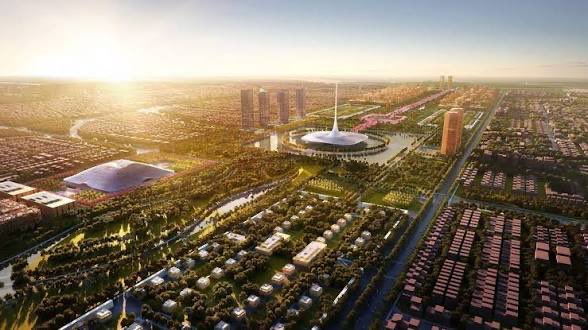 rameshkoneru's tweet photo. @karthik2k2 Amaravati ❤️

The only truly modern world-class city in India and the pride of every Indian worldwide! 

Exactly the moonshot India needed. Will be ready in 10 years! https://t.co/1lav1zQD3C