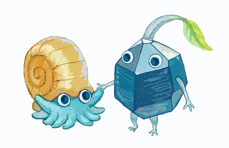 オムナイトと岩🪨