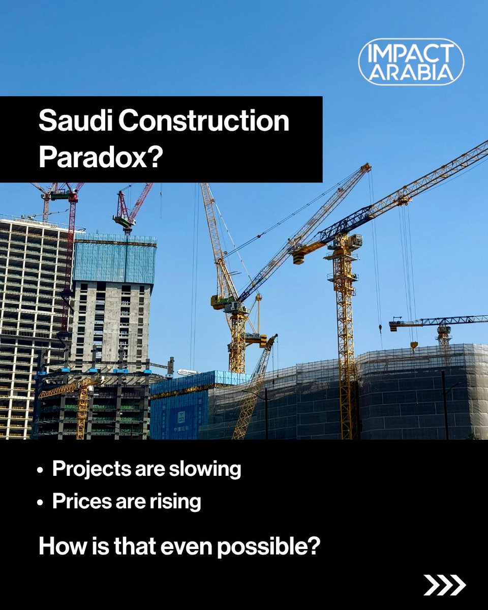 impactarabia's tweet image. Saudi Construction Paradox?

#saudiarabia #saudiconstruction #gulfeconomy #vision2030 #constructionindustry #middleeastbusiness #infrastructure #megaprojects #economictrends #impactarabia