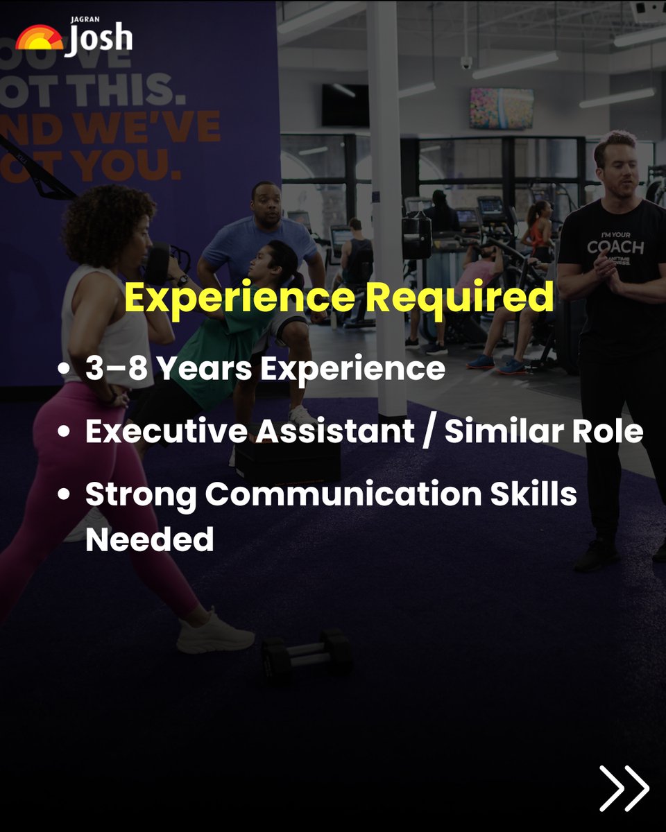 Jagranjosh's tweet image. Anytime Fitness India is hiring an Executive Assistant to the MD in Model Town, Delhi. Full-time role for 3–8 years of experience. Manage calendar, communication, follow-ups, travel &amp;amp; more. Apply now via the Private Jobs section on JagranJosh.com

#PrivateJobs #JobAlert