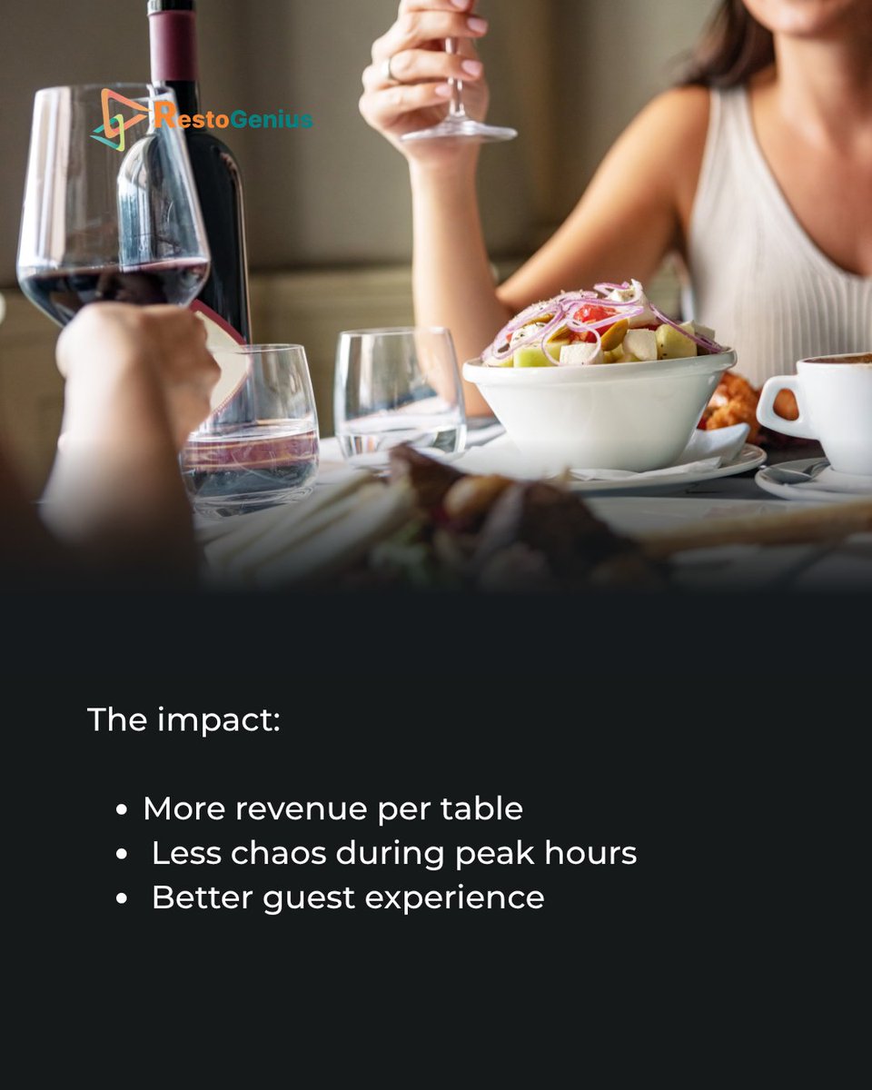 RestoGeniusPOS's tweet image. Empty tables are a bigger problem than low demand in 2026.

Australian restaurants lose revenue due to:
• Slow table turns
• Poor waitlist management
• No real-time visibility
Table management systems fix this.
Same space. More covers.
#RestaurantTech #Australia #Hospitality