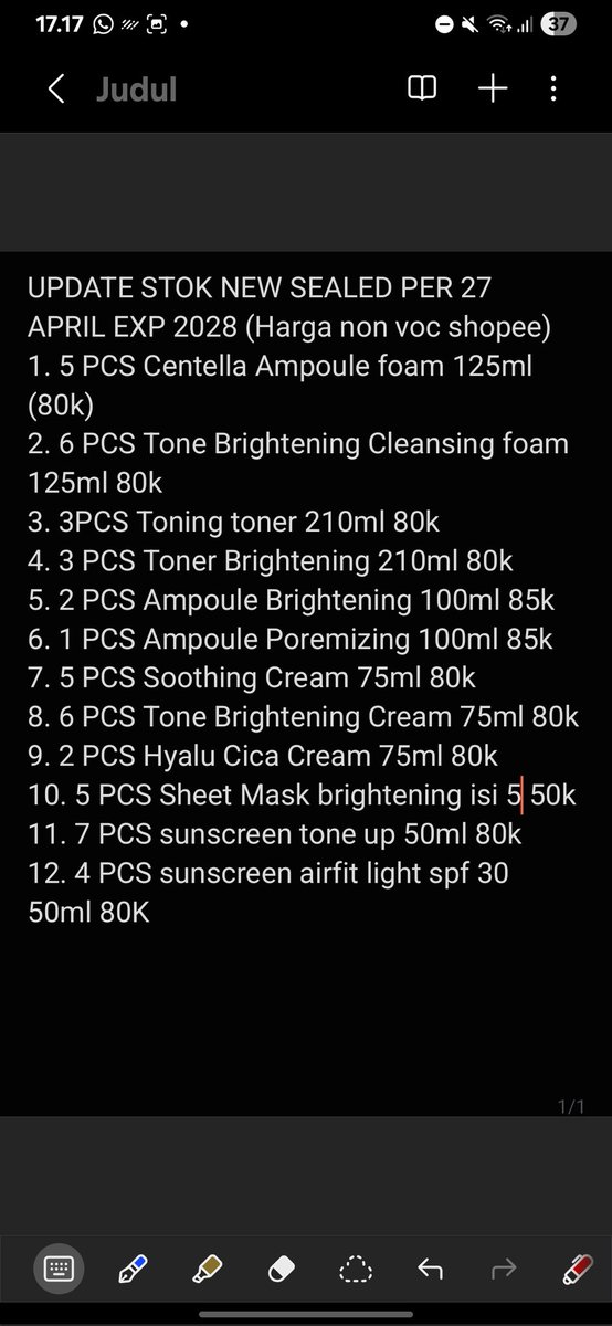 krmistt's tweet photo. WTS SKIN1004 new sealed exp 2028 full size only 80k-85k, hasil war flash sale jadi original yap
✨️Serba 80k
Centella Ampoule foam 125ml
Brightening gel foam 125ml
Centella toning toner 210ml
Brightening toner 210ml
Soothing cream 75ml
Brightening cream 75ml
⬇️Lanjut dibawah https://t.co/i7wpIq1YlV