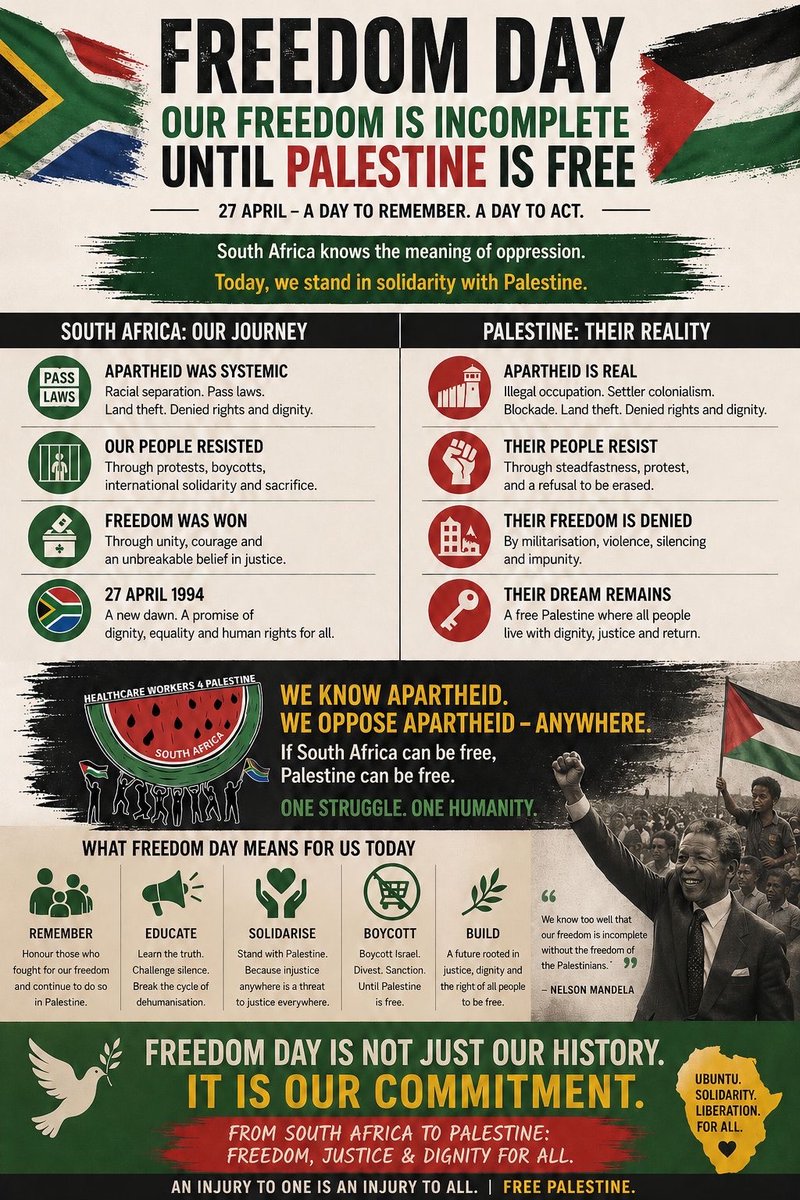 hcw4palestinesa's tweet image. #FreedomDay
#IsraeliApartheid
#NeverAgain