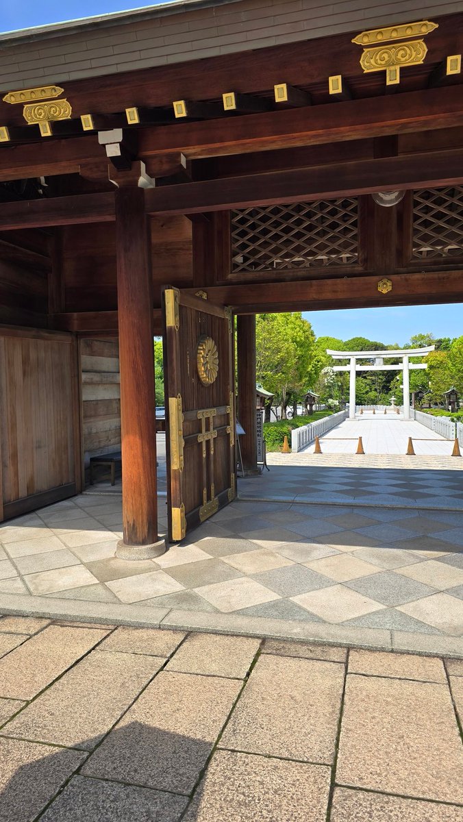 TMN6999's tweet photo. 先生の足跡を追って護国神社へ。
門くぐったら魚居たんですけど大丈夫ですか。 https://t.co/N3PWmP79C6