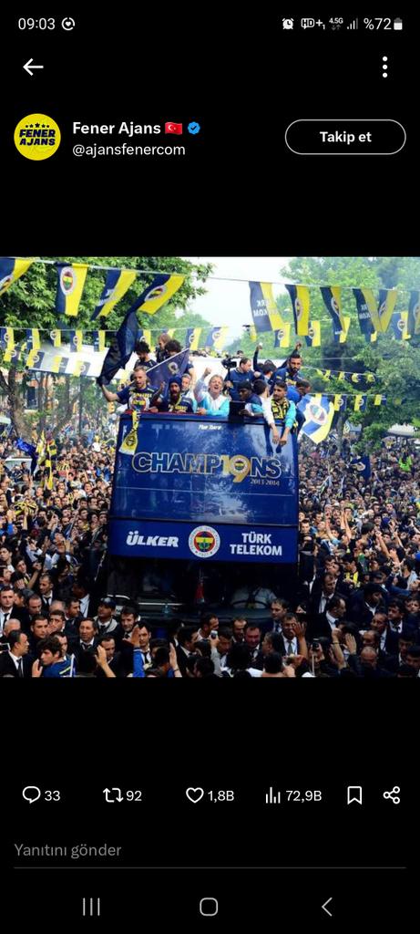 Son şampiyon oldukları sene otobüsün üzerine 19. şampiyonluk yazmışlar ama bugün 28 şampiyonluğumuz var diye algı yapıyorlar. O gün kazandığınızda mı yalan söylüyordunuz, bugün kaybettiğinizde mi yalan söylüyorsunuz?
