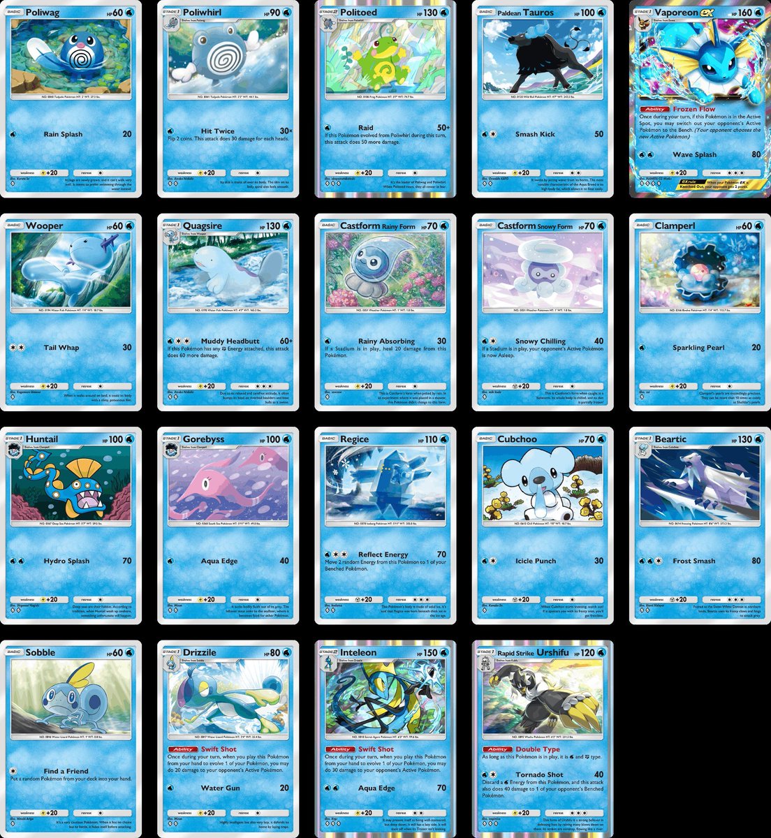 FanTcgPocketBr's tweet photo. 🚨🚨 TODAS as cartas Planta, Fogo e Água da coleção Aura Pulsante.

#PokemonTCGPocket https://t.co/bhD9qoni6J