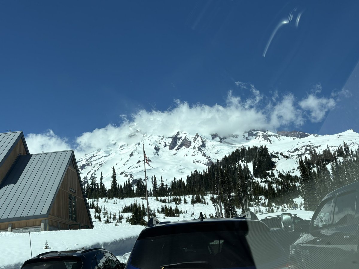 Paradise. I love watching the clouds form over the peak.