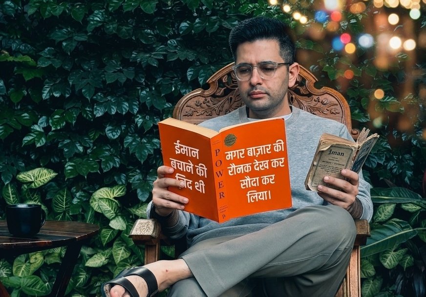 Appushaikhh's tweet image. "किरदार बुलंद रखने की कसम तो खाई थी,
पर वक्त के बाज़ार में कीमत अच्छी मिली, तो हमने भी समझौता कर लिया।"
#LifeLessons #Dilemma #HumanNature #PoetryVibes #Zindagi #RealityCheck #MarketOfLife #HindiShayari #Emotions #Imaan #InnerConflict 
@AamAadmiParty 
@raghav_chadha