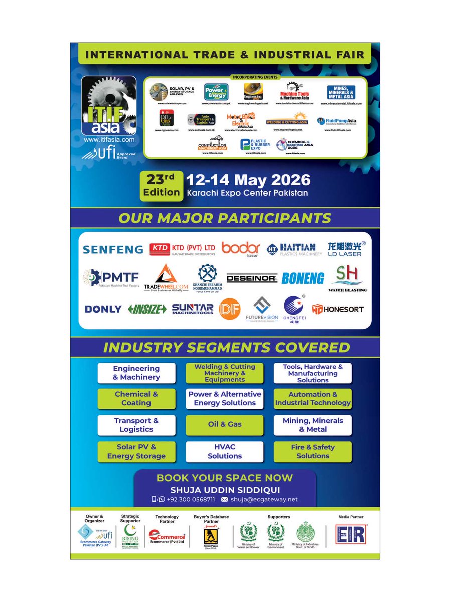 eironline's tweet photo. EIR is proud to announce the Media Partner of this event ITIF ASIA  Karachi https://t.co/fs8ibVnp4X