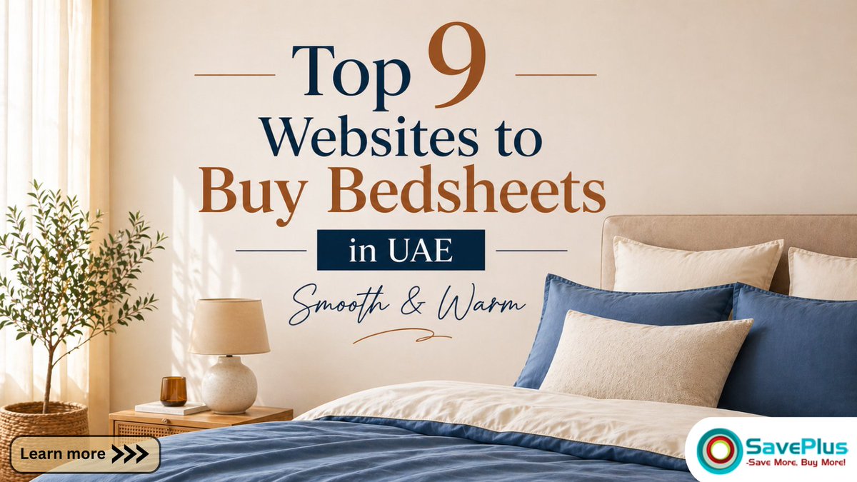 saveplus_ae's tweet image. Upgrade your sleep with soft &amp;amp; stylish bedsheets 🛏️
Discover the Top 9 websites in the UAE for quality, comfort &amp;amp; great deals!

Explore now 👉 saveplus.ae/blog/shopping-…

#BedsheetsUAE #UAEShopping #HomeDecor #CozyLiving #ShopSmart