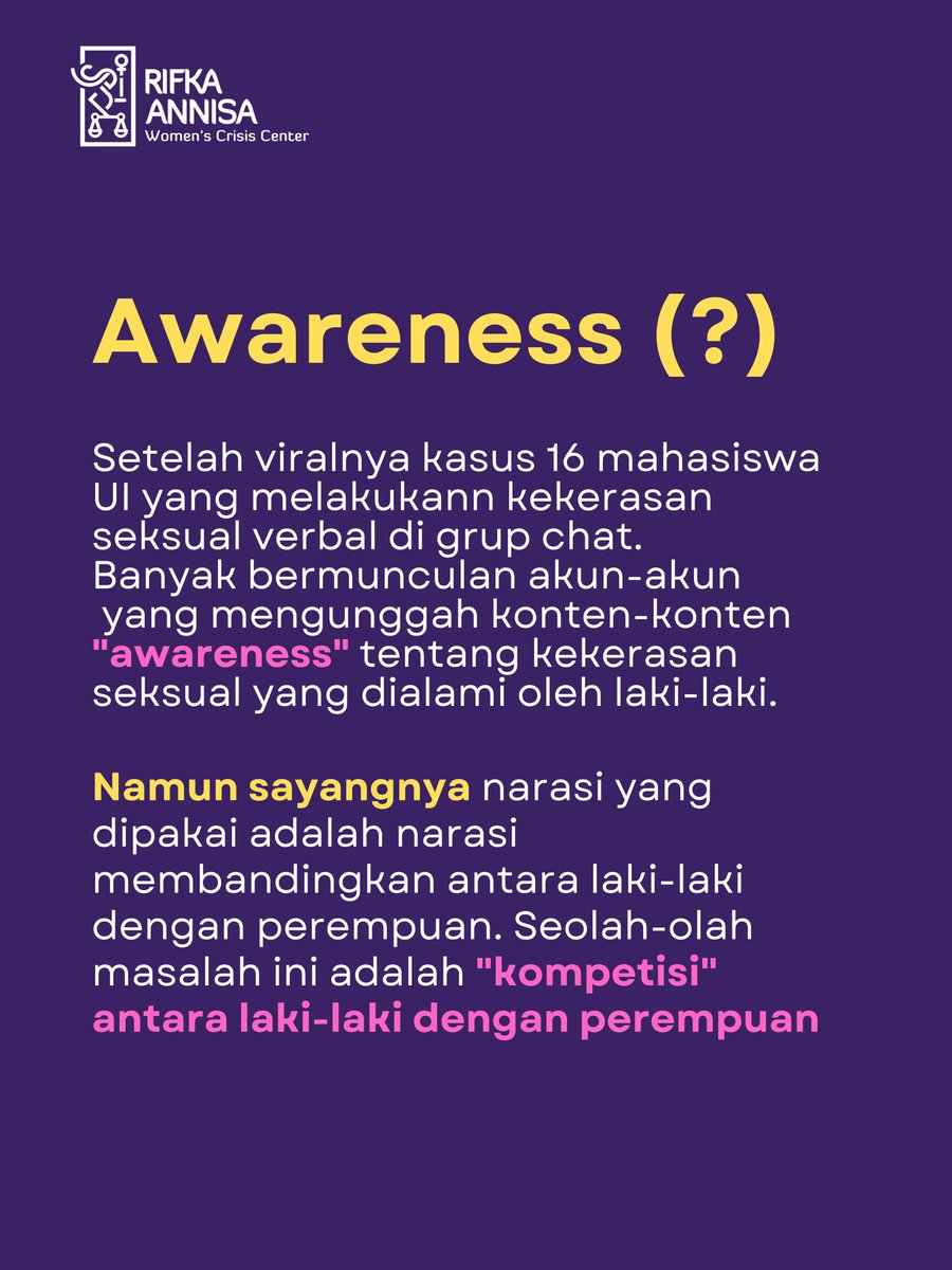 Rifka Annisa Women's Crisis Center tweet media
