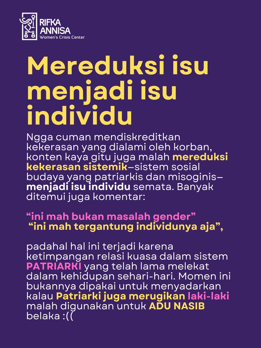 Rifka Annisa Women's Crisis Center tweet media