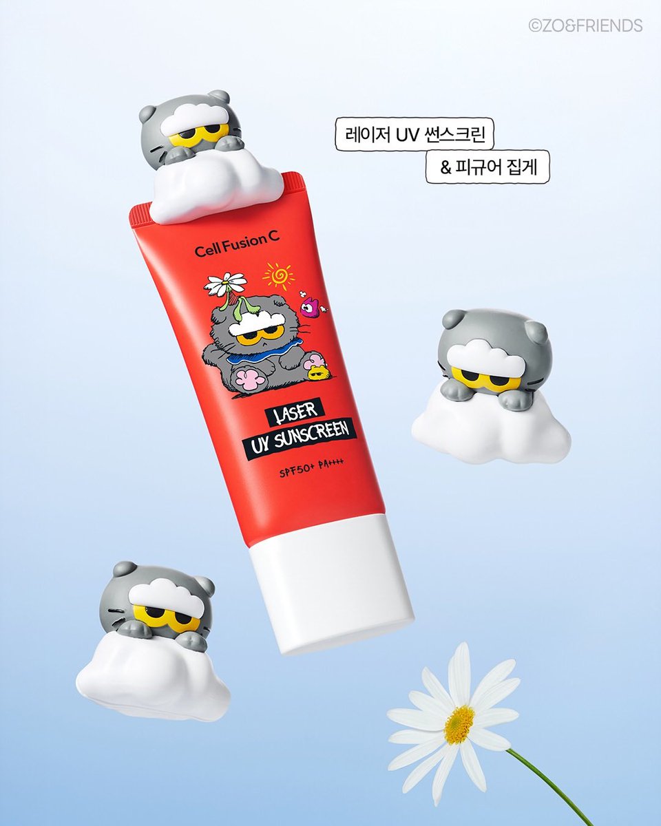 日焼け止め jiyong Cell Fusion C × ZO&FRIENDS コラボラインナップ公開 □ 日焼け止め
