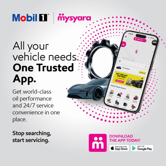 Mobil1EMALU's tweet image. Premium care meets ultimate convenience! Mobil1 and MySyara bring world-class engine protection. 

Download the MySyara app or visit the website: bit.ly/47KJooI 

#Mobil1 #MySyara #EngineProtection #PremiumCare #DriveSmart #CarCareMadeEasy