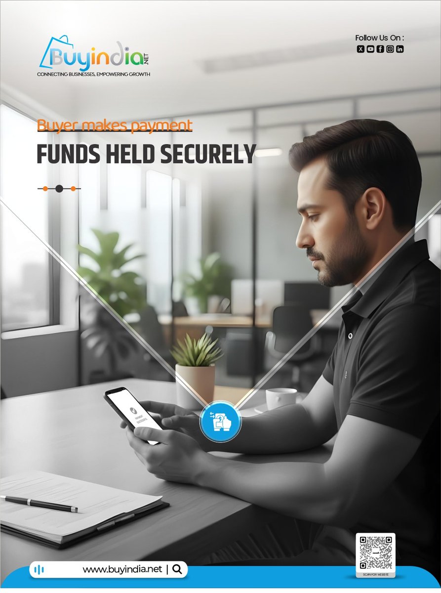 BuyindiaB2B's tweet image. Buyer pays 💳
Seller ships 📦
Funds stay secure 🔐
Released after delivery 💰

That’s how safe business works on BuyIndia.

No risk. Just trust.
🌐 buyindia.net

#BuyIndia #SecurePayments #B2B #BusinessIndia #StartupIndia #MSME #Ecommerce #TradeSmart #DigitalBusiness