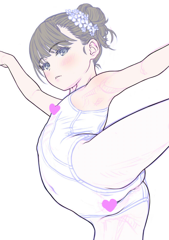 生成AI使ってない!って言って途中画像UPする人よくいるけど、ラフの上からペン入れ中のこういう画像ほとんど見かけない気がするのぞい 
