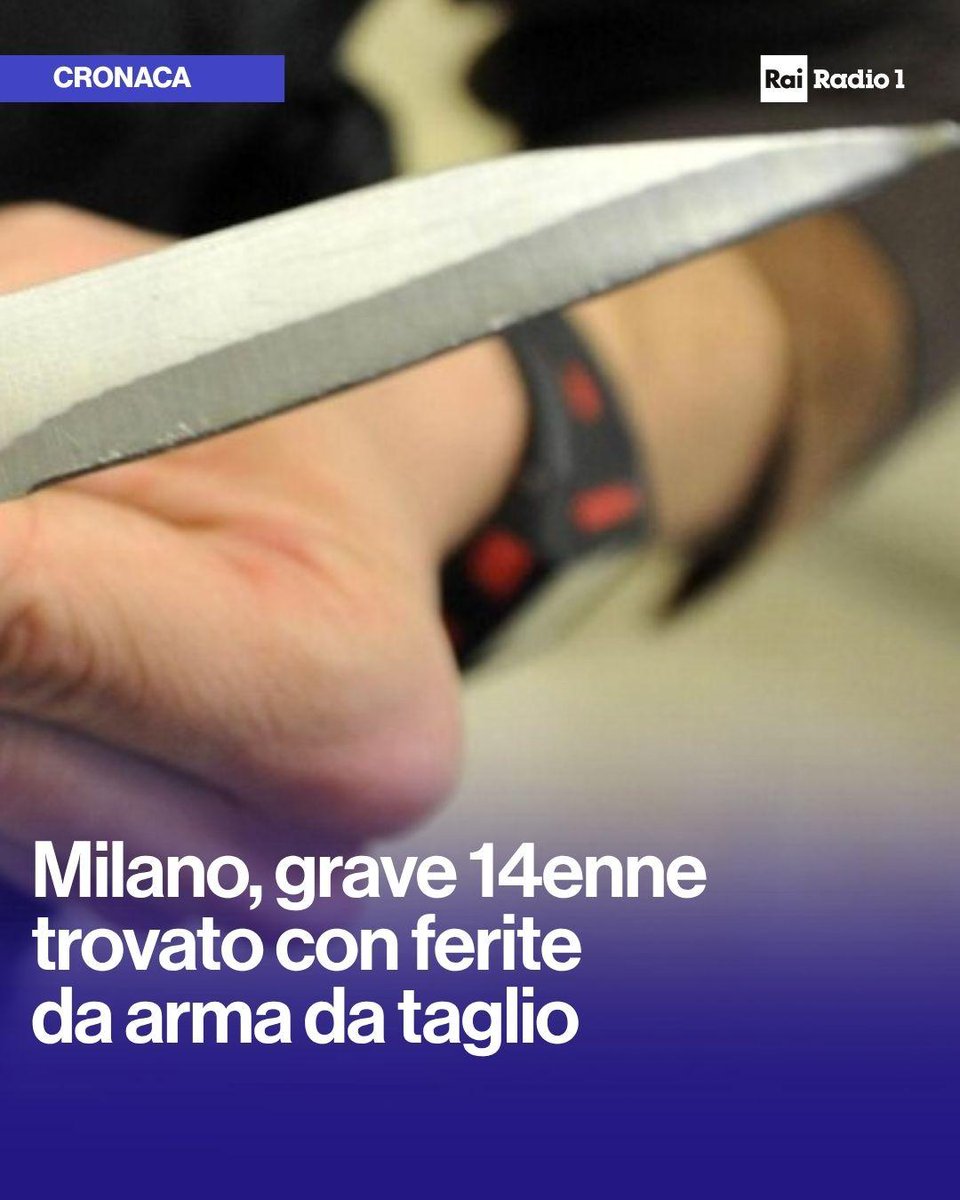 Radio1Rai's tweet image. 🔵 #Milano ricoverato in gravi condizioni al Niguarda un ragazzino di 14 anni, trovato ferito da colpi di arma da taglio, ieri sera, in zona Quarto Oggiaro. Avviate le indagini per ricostruire l'accaduto
Foto archivio Ansa