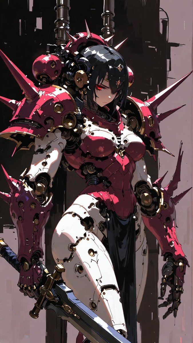 Block_T3H's tweet image. Battle sisters.🔥🦾⚔️
Red or yellow? You decide.👇👇
#artbyT3H #cyberpunk