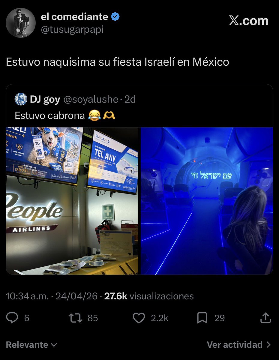 el comediante tweet media