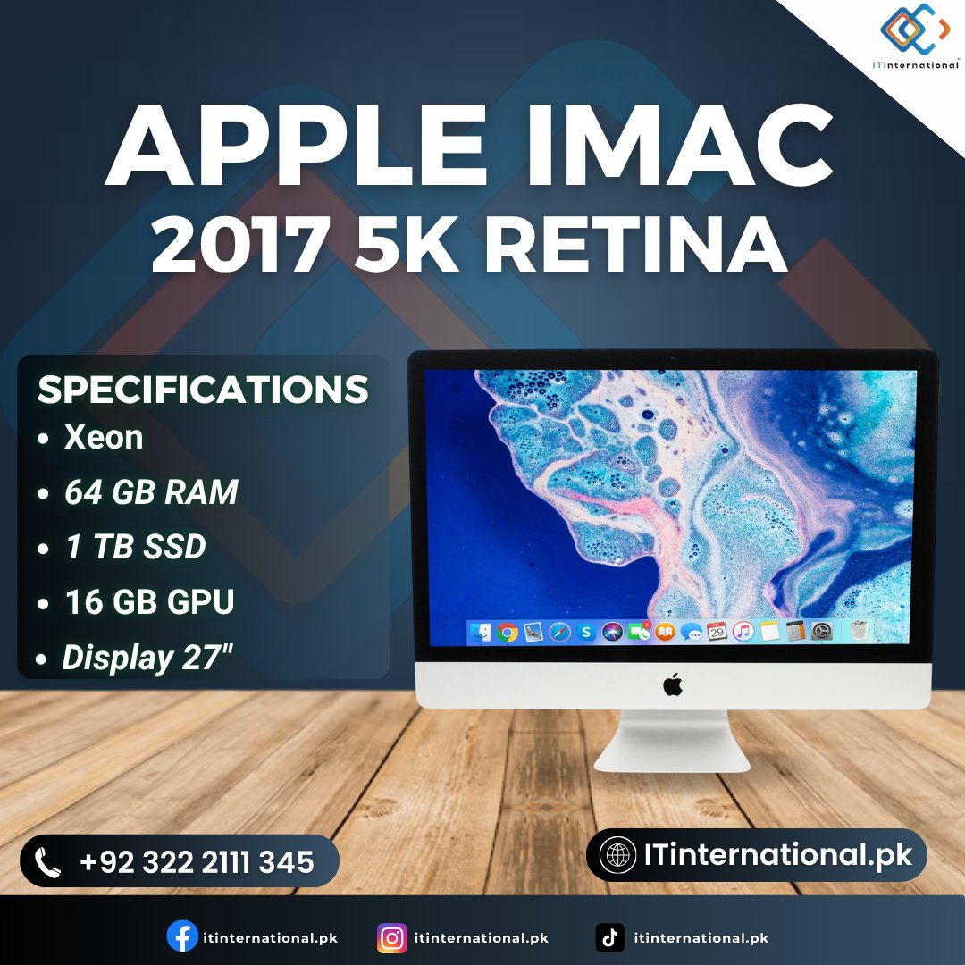 itinternation41's tweet image. Experience workstation-level performance with the Apple iMac Pro / Xeon 2019 (27″ 5K Retina) 

📩 DM to Buy | ⏳ Limited Stock Available
📲 WhatsApp: +92 3222111345

#AppleiMac #iMacPro #Xeon #5KRetina #AllInOnePC #TechDeals