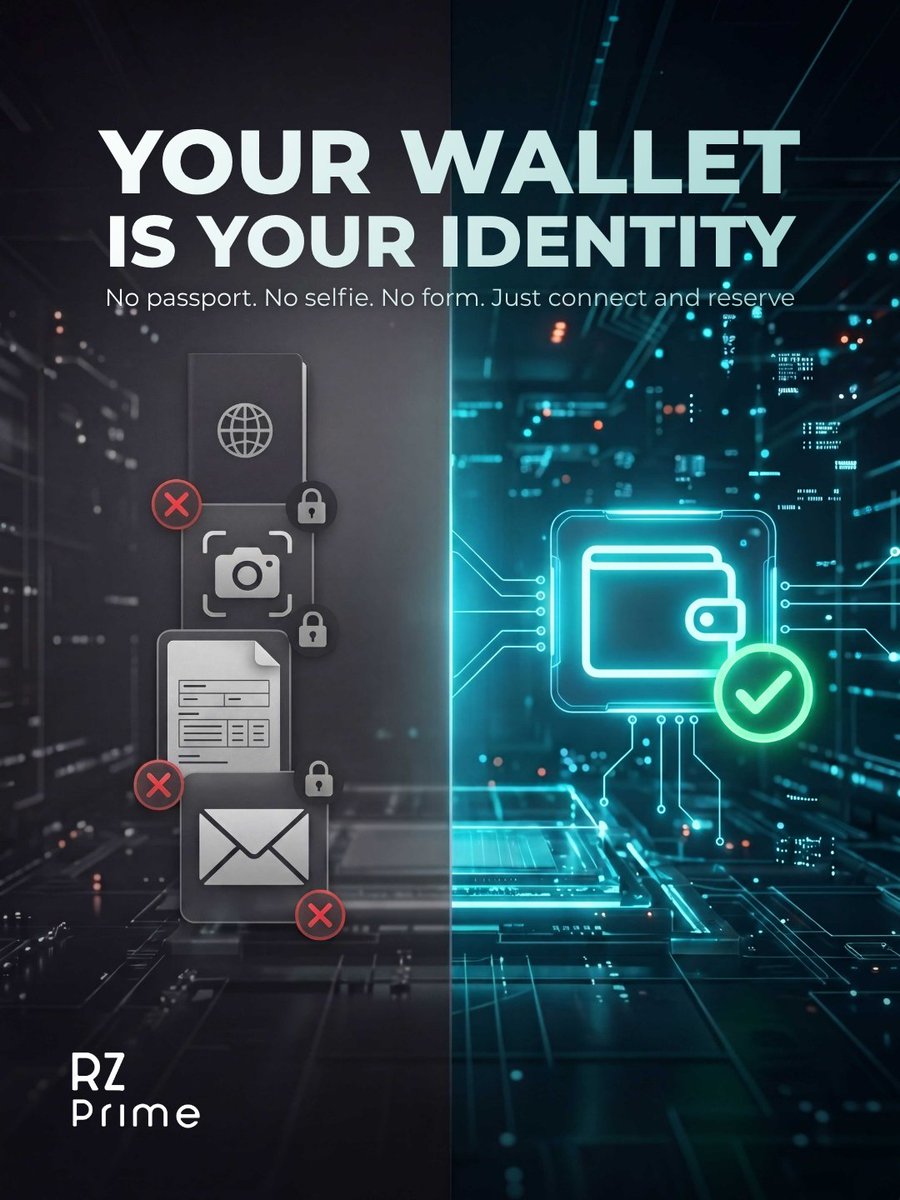 RZprimeplatform's tweet photo. You want to participate in Web3. They want your passport, your selfie, your address, and your phone number.
Let's talk about why that's a problem, and why RZ Prime does it differently.

Why KYC is a red flag in DeFi: 
🔴 Your personal data sits on a centralized server 
🔴 One breach = your identity exposed 
🔴 It excludes millions with no access to "approved" documents 
🔴 It contradicts everything Web3 stands for

How RZ Prime works: 
🟢 Connect your wallet 
🟢 That's it. You're in.

No name. No ID. No email. 
Your wallet address is the only thing the smart contract needs, and the only thing it uses.
This isn't a loophole. It's a design choice. Non-custodial,
permissionless, and built for everyone.

#RZPrime #NoKYC #DeFi #NonCustodial