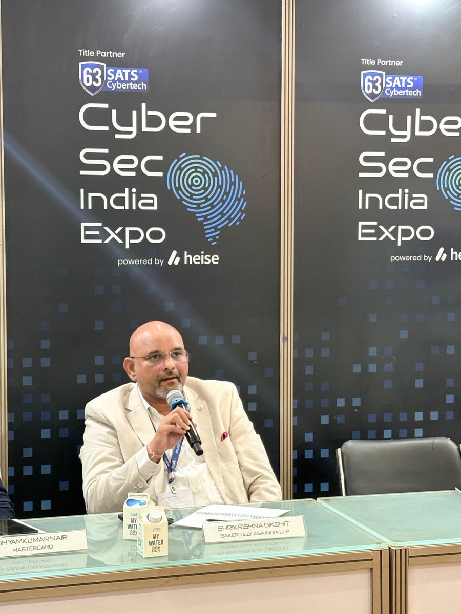 ASA_cci's tweet photo. Shrikrishna Dikshit, Baker Tilly ASA India, joined a closed-door roundtable at #CyberSecIndiaExpo2026, Mumbai, on scaling AI responsibly across enterprises—balancing innovation, governance, and security.

#ArtificialIntelligence #BakerTillyASAIndia https://t.co/RbyqIdd9LL