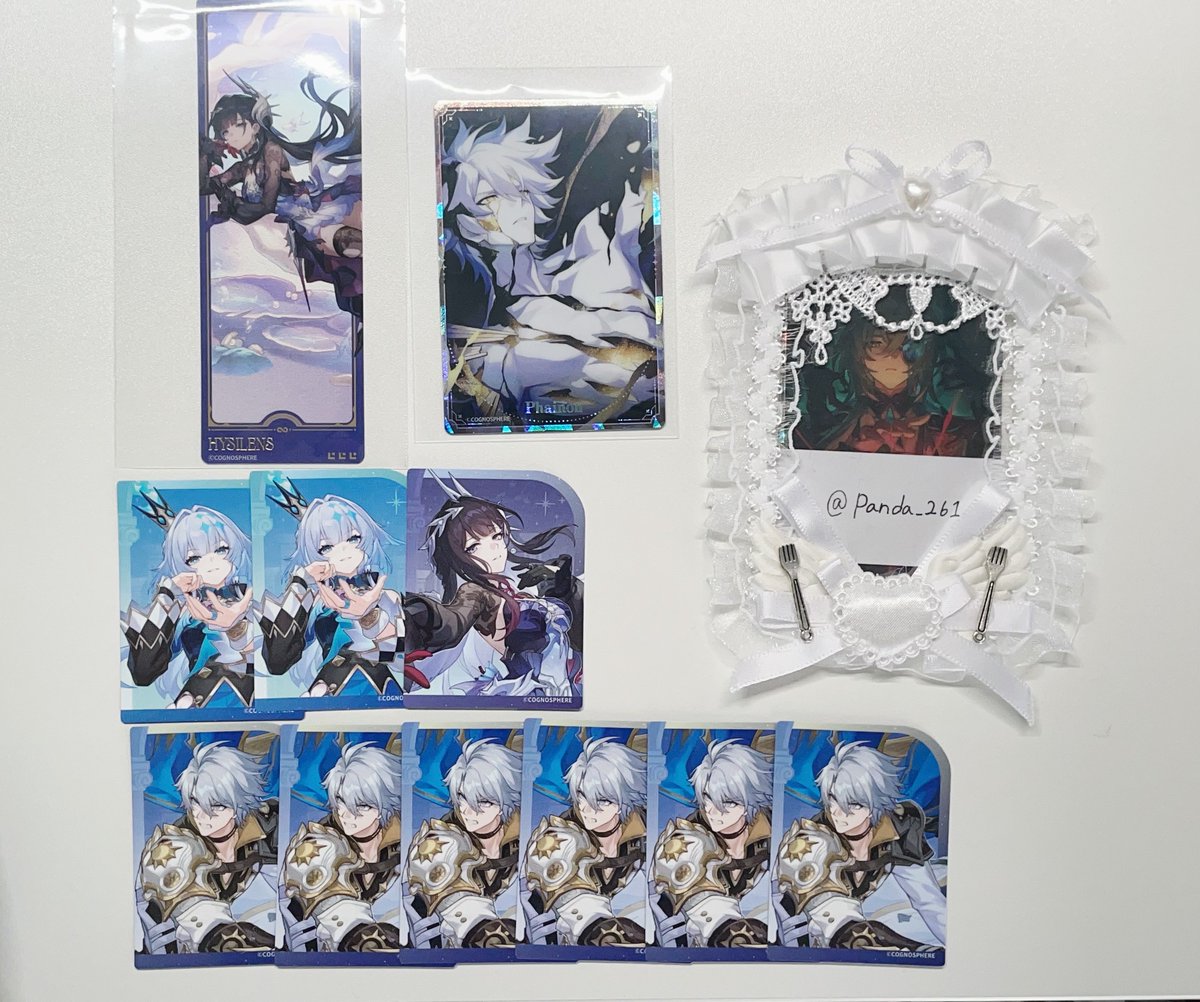 panda_261's tweet photo. 【 交換 】 崩壊スターレイル スタレ スシロー コラボ

求 同種 アナイクス

譲 ファイノン ケリュドラ セイレンス

郵送での交換のみ。纏めての方優先
検索からもお気軽にお声掛けください🧪 https://t.co/7ArsHLKuWl