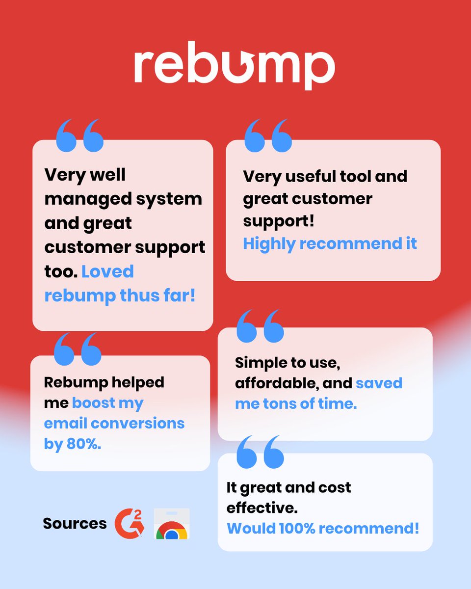 RebumpApp's tweet photo. Users are seeing more replies, more conversions, and less inbox chasing.

Rebump keeps follow-ups consistent and effortless so you can focus on the conversations that matter.

Start your free trial: https://t.co/50MB9YN71h
#Rebump #EmailWorkflows #FollowUpEmails #SalesTools https://t.co/M33y3uDVVS