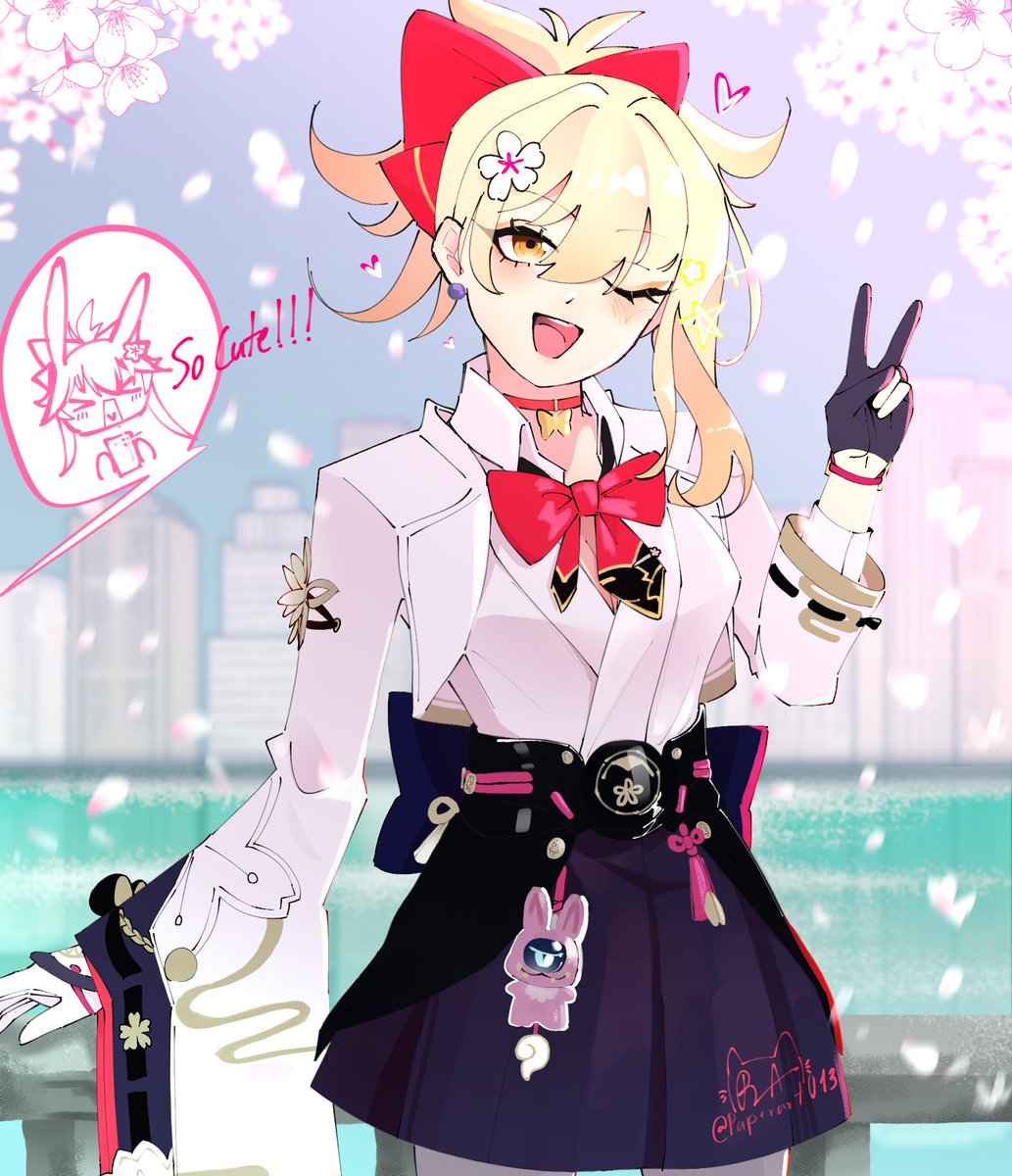 Paperart013's tweet photo. Does this suit me? ✌️🎇 #Yoimiya #Evanescia

#GenshinImpact #原神 #artmoots https://t.co/atq9EtPcMK