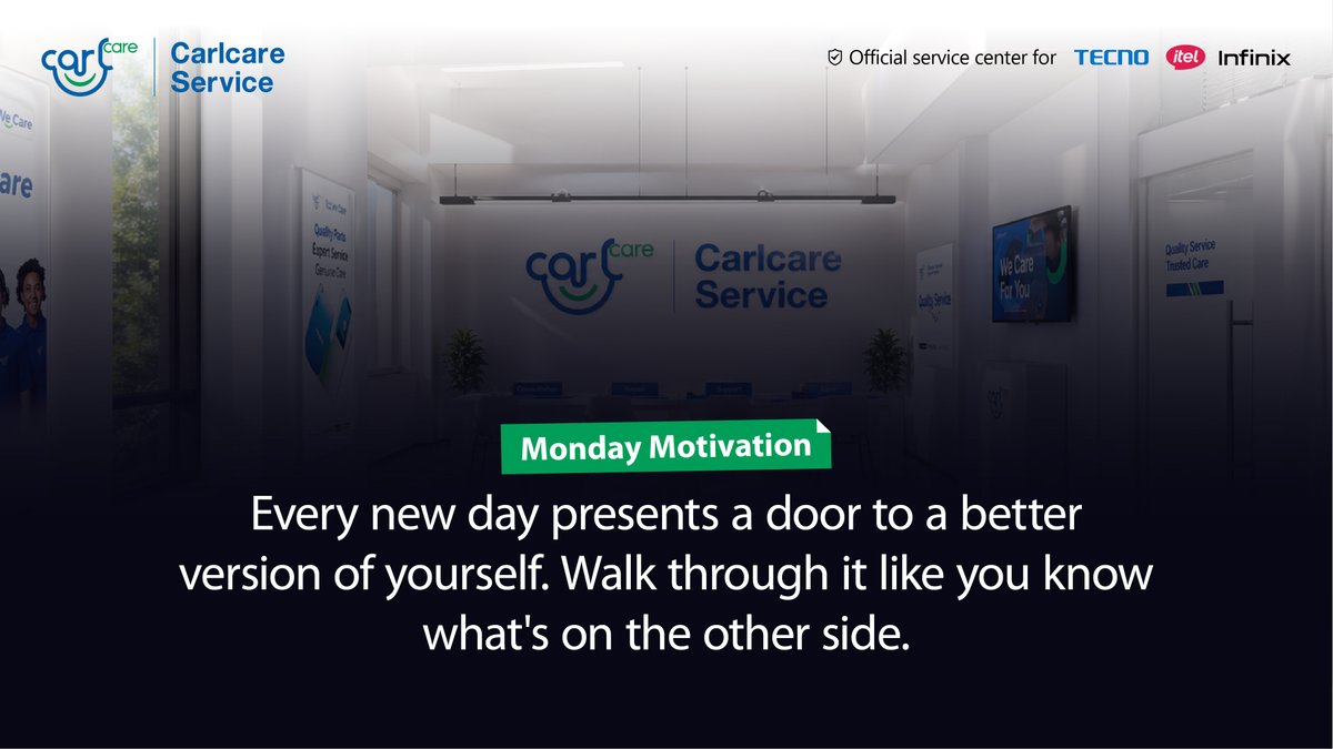 A new week, a new opportunity to be better than you were last week. Start strong and make it count. 💪

#MondayMotivation #YesWeCare
