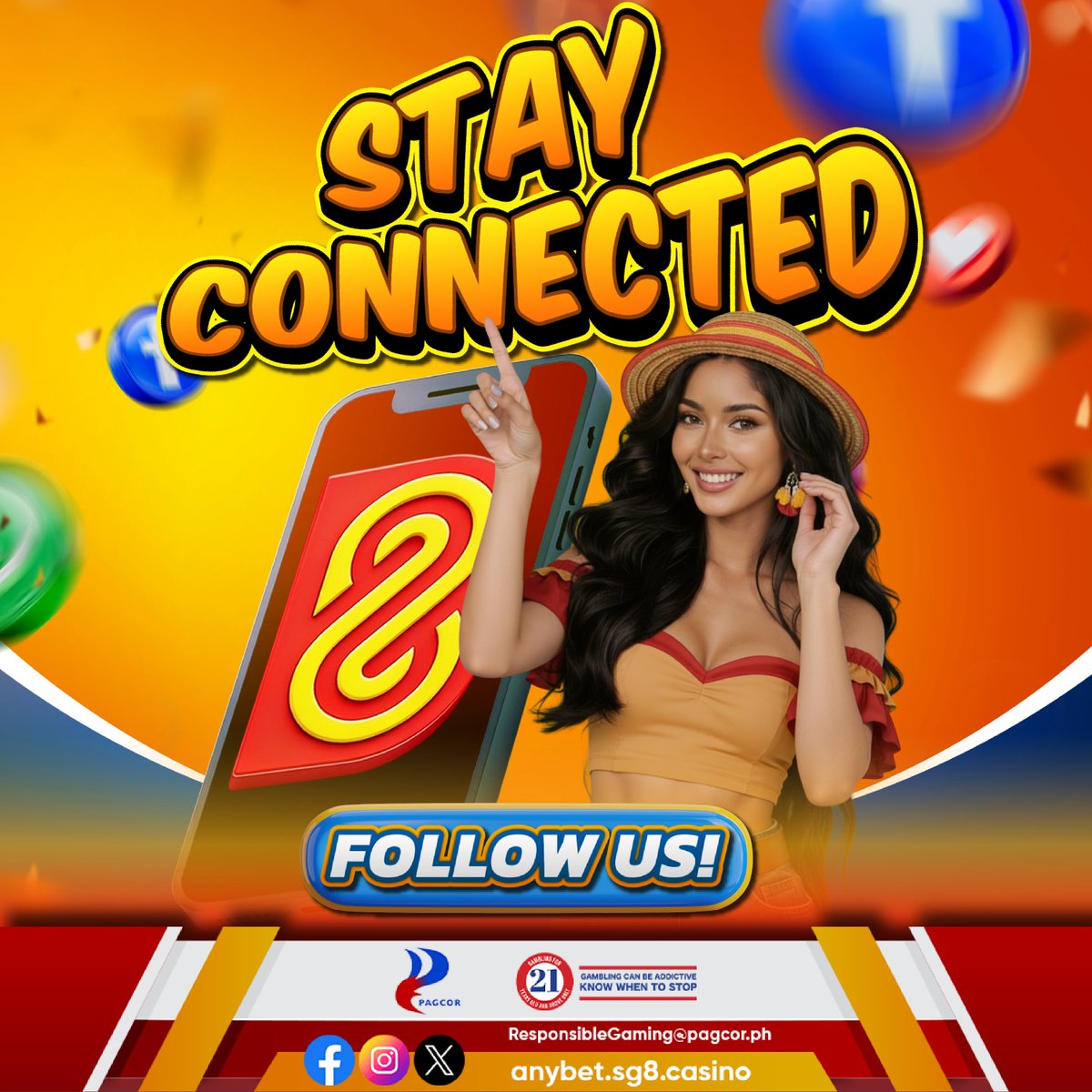 AnybetOfficial's tweet image. Stay connected and be part of the fun online community! 📲✨

Follow us for fresh updates, exciting activities, and feel-good content you won’t want to miss.

Tara, connect na with us today! 💛
#StayConnected #FollowUs #OnlineCommunity