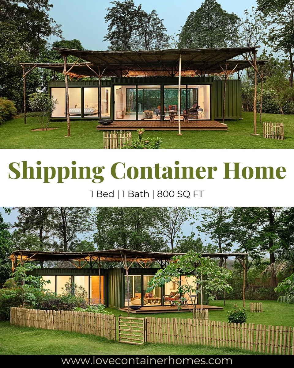 LCH_studios's tweet image. Would you live in a house built out of shipping containers? Rate this one on a scale of 0-10.  Visit us at lovecontainerhomes.com for container house plans and designs.
#architecture #shippingcontainer #containerhome #containerhouse #house #prefab