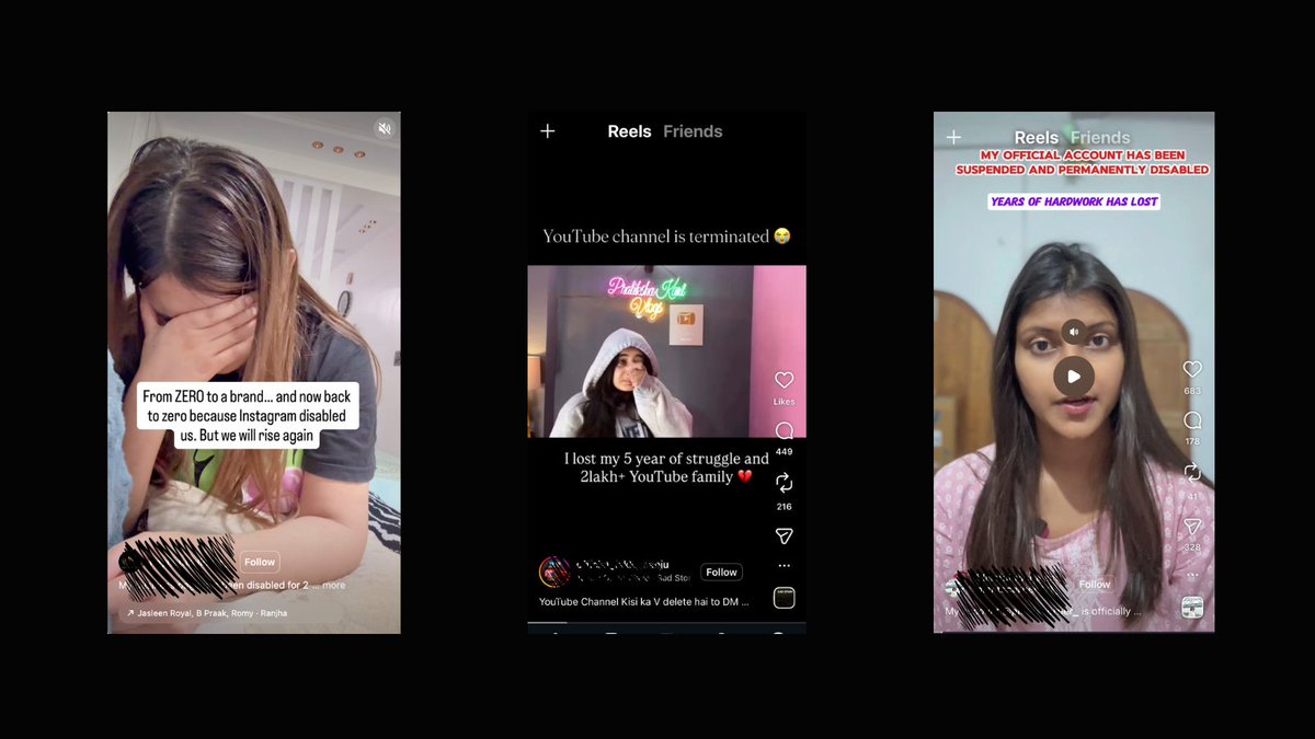 RuBaRu_app's tweet image. The recent #Instagram suspensions are a reminder that creators don’t truly own their audience.⚠️

Years of work can be disrupted overnight by decisions they neither control nor fully understand.📉

The #future of social likely belongs to platforms built on #transparency,
