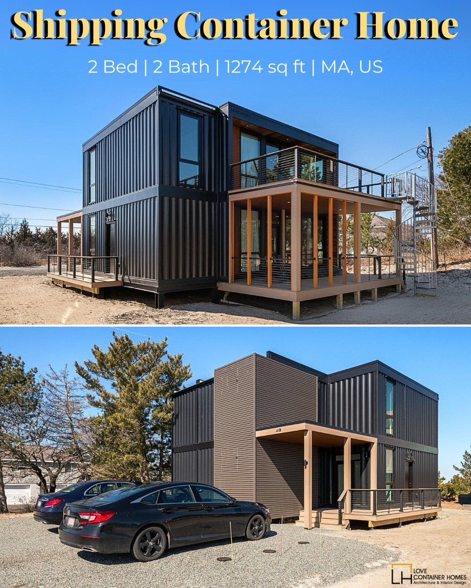 LCH_studios's tweet image. Would you live in a house built out of shipping containers? Rate this one on a scale of 0-10.  Visit us at lovecontainerhomes.com for container house plans and designs.
#architecture #shippingcontainer #containerhome #containerhouse #house #prefab