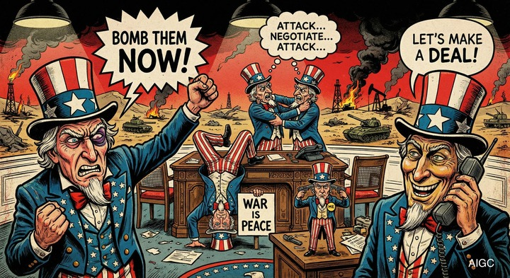 ComicInsights77's tweet image. Uncle Sam -- No one can figure me out, not even myself.
#USA #Confused #Chaos #Israel #Iran #USIranTalks #Islamabad
