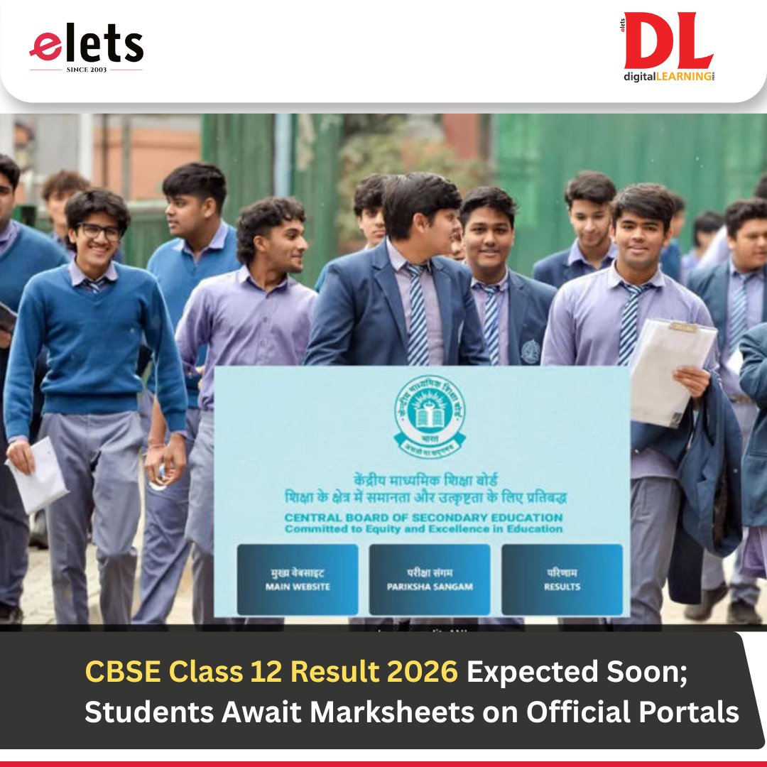 dl_magazine's tweet image. The CBSE is expected to announce the Class 12 Board Examination Results 2026 shortly, with lakhs of students across the country awaiting the declaration of their mark sheets.

Read More: lnkd.in/g-XTHgDF

#CBSEResults #CBSEClass12 #BoardResults2026 #EducationIndia