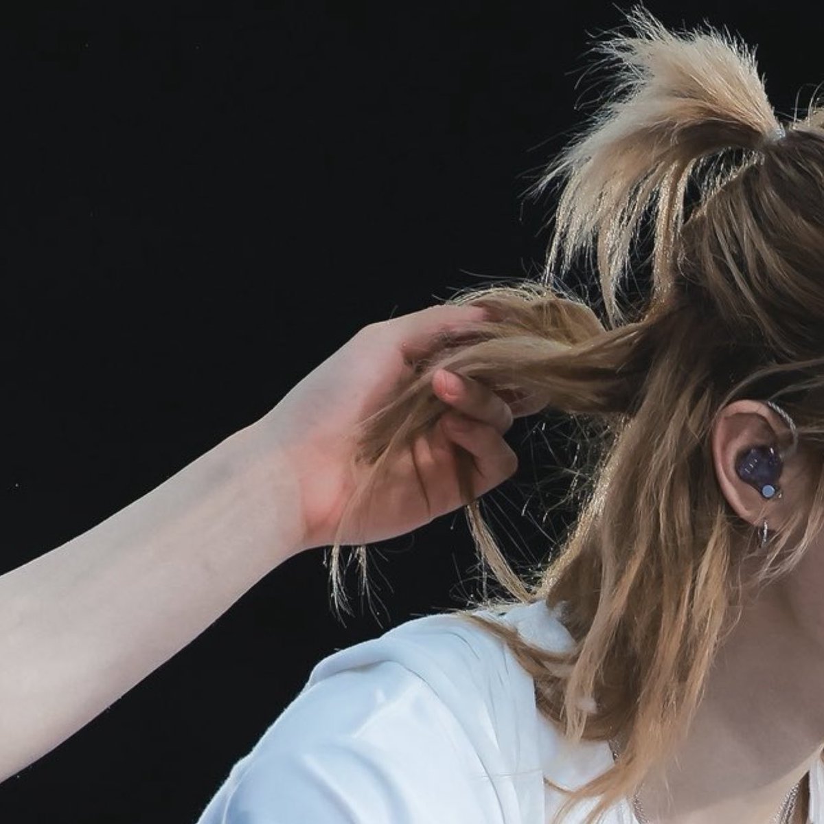 never thought ill get a visual of "brushed his fingers through his hair"