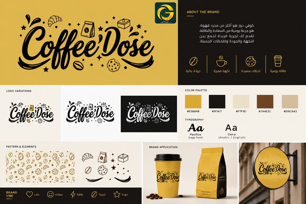 Graphicsde22's tweet photo. Ready for a dose of creativity? Come get a visual boost.
Coffee dose visual branding
#logo #brand #Coffee #مقهى #sweet #visual_identity #شعار #تايبوجرافي #تصميم #خط ##السعودية #الرياض س

 @DlelDes @Designers_Sup @dam_designers  @p_art4  @alamalrsm  @designers_tag https://t.co/ZXeIWenqcG