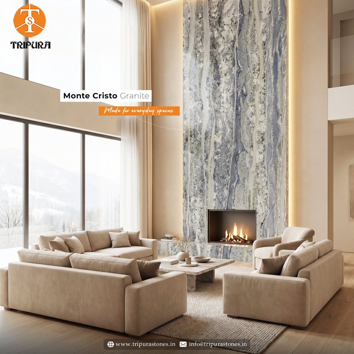 tripurastones1's tweet photo. This isn’t just a wall — it’s your closing point.
Monte Cristo Granite adds that premium feel clients instantly notice.

Let’s get this on your next project — connect with us today.
🌐 https://t.co/ad3wd4O3VU
✉️ info@tripurastones.in
📞 +91-9414103362 https://t.co/JjvsSOxHmq