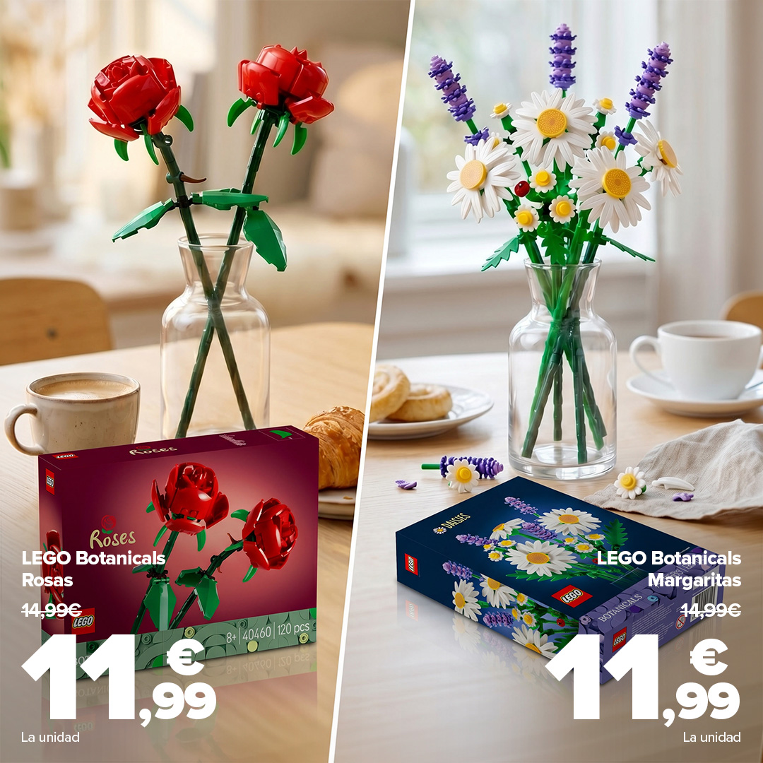 cclosrosales's tweet image. Hecho con mucho amor, pieza a pieza 💝
Elige con cuál sorprenderías a tu madre en su día💖💖
👉 Rosas Lego
👉 Margaritas Lego

#hipermercado #oferta #díadelamadre #LosRosales #Coruña @carrefoures