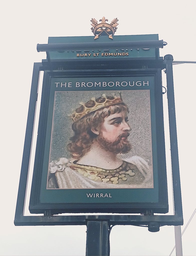 pubsignsbritain's tweet image. The Bromborough, Bromborough Village Road, Bromborough, Wirral. #Wirral #Pubs #PubSigns