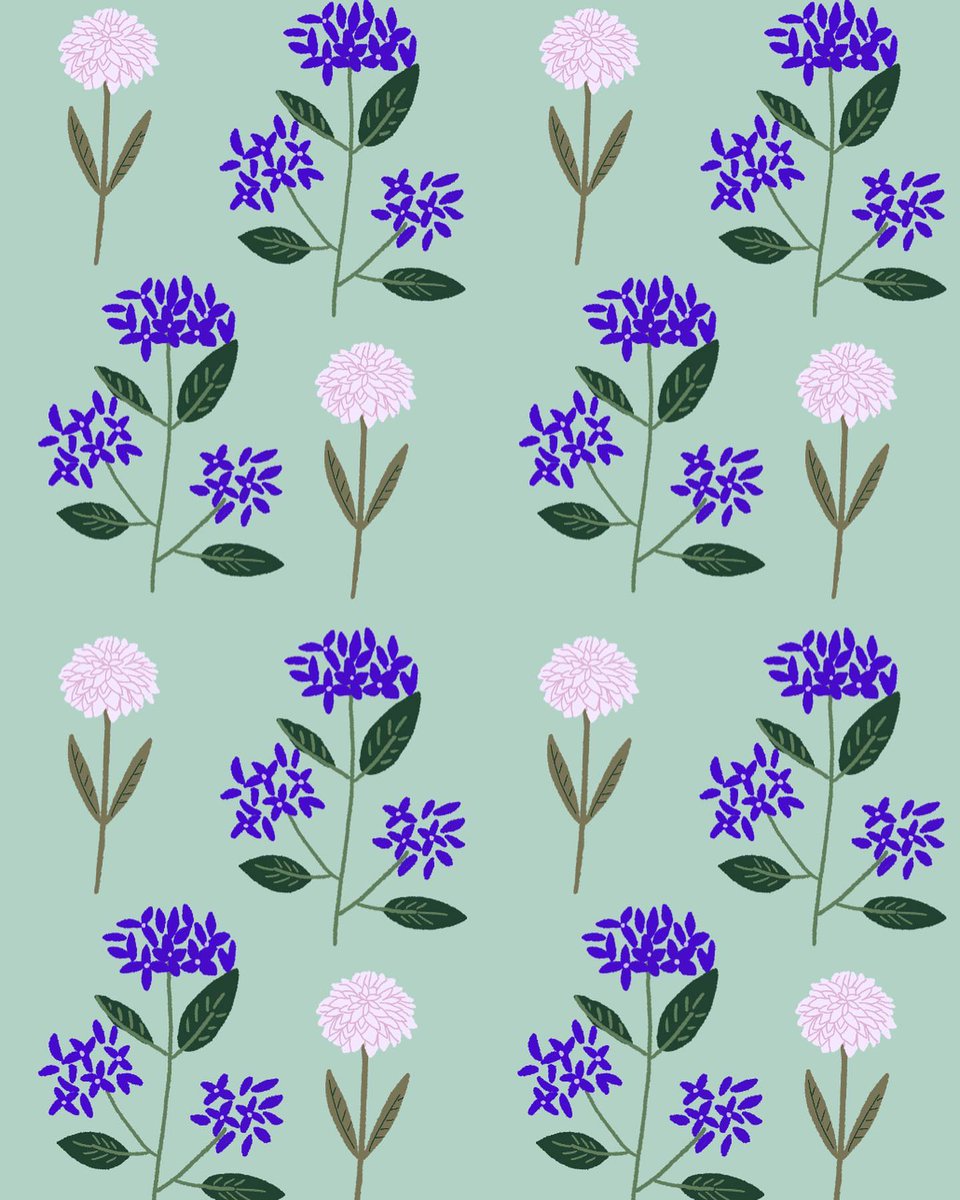 toshabryant's tweet image. インドのブロックプリント風に
仕上げてみました😊

#surfacedesign #surfacedesigner #patterndesign #patterndesigner #pattern #textiledesign #パターンデザイン #テキスタイル