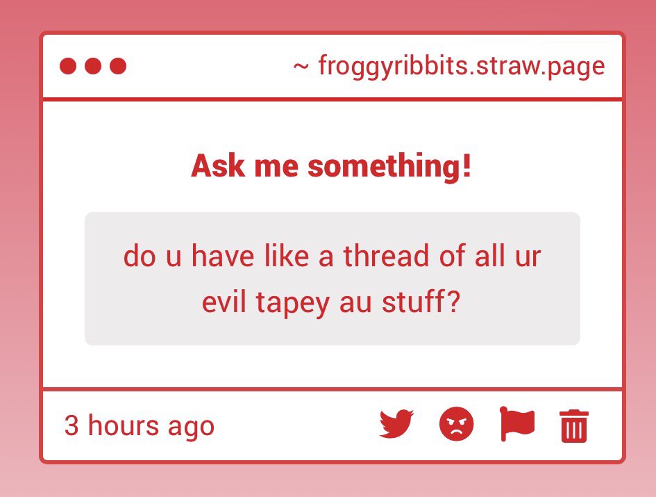 froggyribbit || Evil Tapey arc tweet media