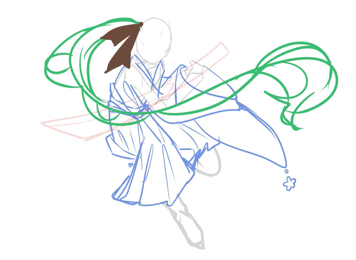 こんな感じのラフでした